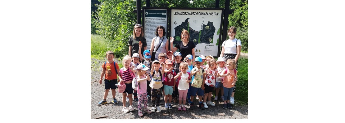 Maluszki na ścieżce przyrodniczo – leśnej  „Pod Ostrą”