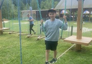 Wycieczka klasy 1 i 2a do „Labilandu” w Skrudzinie